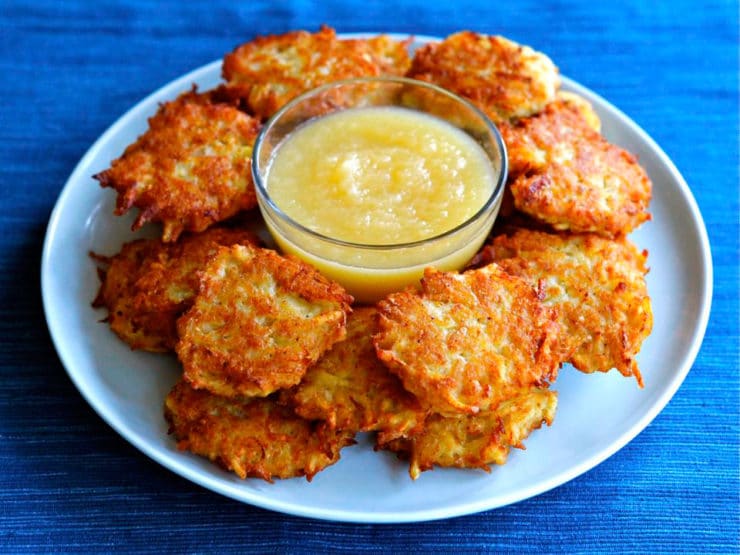 Her latkes are infused with flavors of India